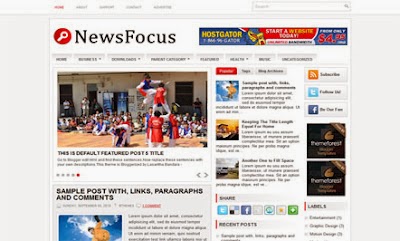 News Focus - Free News Blogger Template